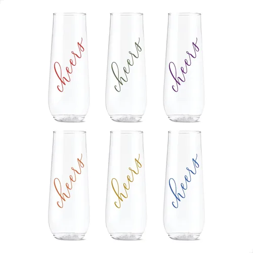 Miniatura 10 de TOSSWARE POP Vino Classic Cheers Series de 14 onzas, color, juego de 6, calidad premium, reciclables, irrompibles y de plástico transparente
