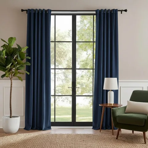 Miniatura 29 de RYB HOME Cortinas de terciopelo beige camello 84 pulgadas, cortinas gruesas de terciopelo para oscurecer la habitación para decoración de granja