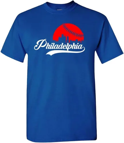 Miniatura 10 de Xtreme Apparrel Cityscape Skyline - Camiseta para hombre para fanáticos del béisbol Miami - Camisa negra