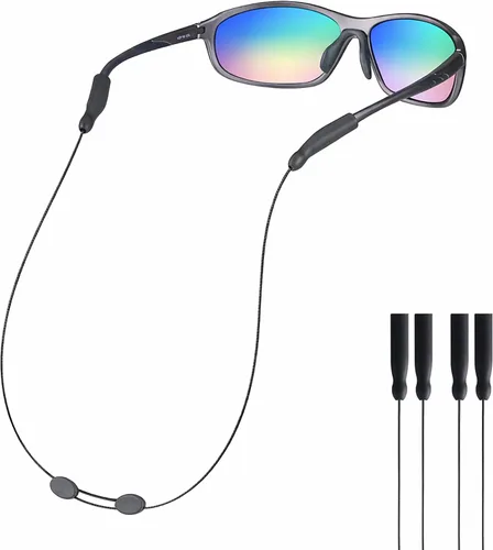 Correa ajustable para lentes, correa antideslizante de 20 pulgadas para lentes de sol para hombres, mujeres, niños, soporte para anteojos sin cola