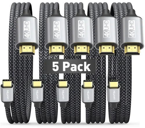 Miniatura 12 de UANTIN Cable USB C a HDMI de 3 pies Cable USB 3.1 tipo C a HDMI de alta velocidad 4K [compatible con Thunderbolt 3/4/5] con MacBook, Galaxy S9 a