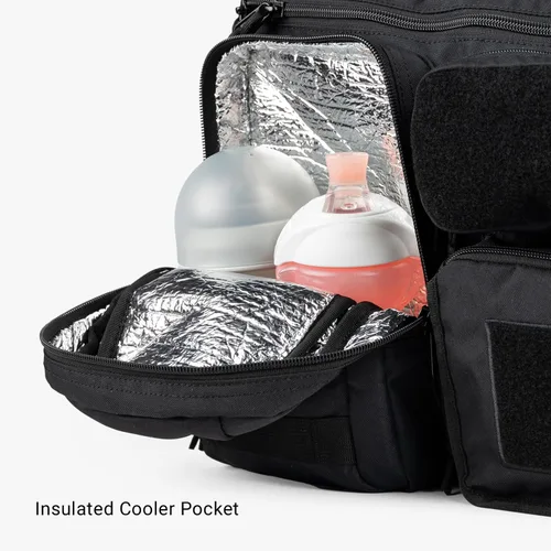 Miniatura 5 de Tactical Baby Gear Bolsa de pañales táctica de 4ª generación para papás con cambiador incluido, correas para cochecito