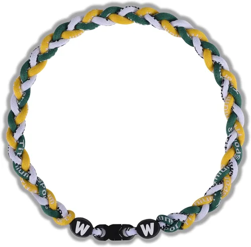 Miniatura 30 de Willtok Collar de béisbol prémium de 18 pulgadas con cuerda trenzada de nailon con diseño Tornado