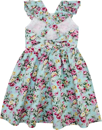 Miniatura 289 de Vestido de verano para niña, de algodón, con diseño floral