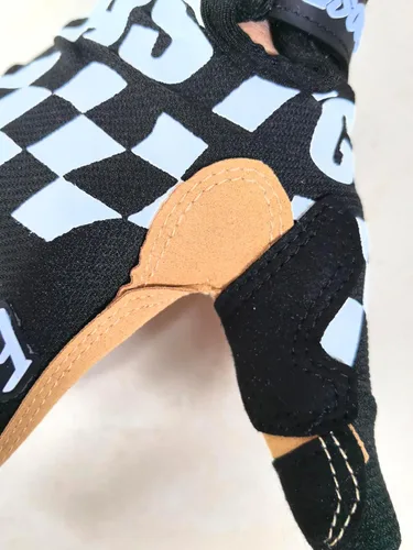 Miniatura 3 de Cuadrícula cuadrada MTB Cool motocicleta bicicleta dedo completo Off-Road Racing Guantes deportes al aire libre para hombres mujeres y montañismo