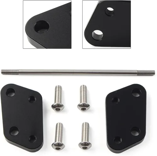 Miniatura 6 de FSFY - Placa de montaje para estribera trasera ajustable para Suzuki Gixxer 250 SF 2020-2021, negro