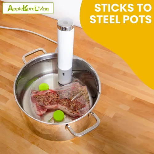 Miniatura 9 de KORE Sous Vide - Imanes pesados, acero inoxidable y silicona de grado alimenticio, mantienen las bolsas de alimentos completamente sumergidas