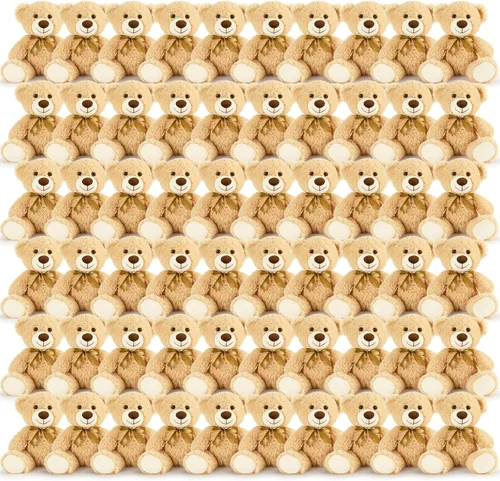 Miniatura 11 de MorisMos 10 Osos de Peluche a Granel para Baby Shower, Osos de Peluche Lindos de 14 Pulgadas Animales de Peluche de Felpa, Pequeños Osos de Peluche
