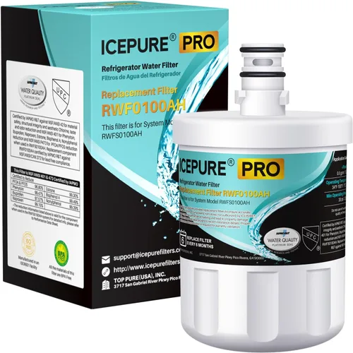 Miniatura 12 de ICEPURE 5231JA2002A Filtro de agua para refrigerador, Compatible con LG LT500P, ADQ72910911, GEN11042FR-08, ADQ72910901, ADQ72910907, LFX25974ST