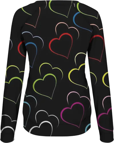 Miniatura 74 de Sudadera de manga larga con estampado de leopardo y corazón para mujer, para el día de San Valentín, sin botones, para niñas, regalos