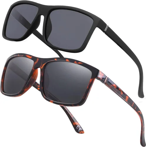 Miniatura 19 de Gafas de sol polarizadas deportivas para hombre, gafas de marco cuadrado NP1007