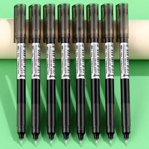 Miniatura 7 de 24 bolígrafos de punta fina y suave, tinta líquida, bolígrafo japonés de secado rápido, tinta negra de 0.020 in para estudiantes de oficina
