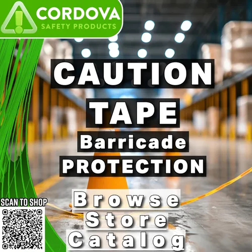 Miniatura 5 de Cordova Safety Products - T15211 Pro Pack - Cinta de barricada de peligro, juego de 12 rollos, cada rollo mide 3 pulgadas x 1000 pies, rojo, 3