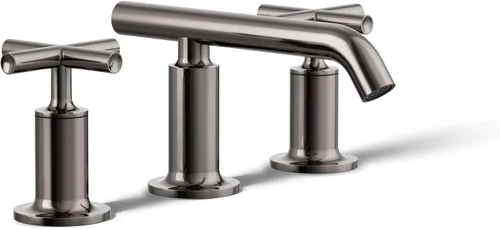 Miniatura 37 de KOHLER K-14408-4-2MB Purist - Grifo de lavabo de baño generalizado, 3 agujeros, manijas de palanca alta generalizadas y boquilla de cuello de cisne