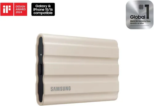 Miniatura 2 de Samsung T7 Shield 2TB, SSD portátil, hasta 1050MB/s, USB 3.2 Gen2, resistente, clasificación IP65, para fotógrafos, creadores de contenido