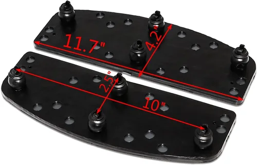 Miniatura 6 de Estriberas de goma para Harley Touring Softail Negro