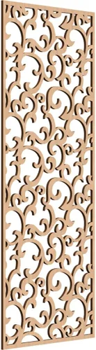 Miniatura 52 de Wheatland Paneles de pared decorativos de madera con calado, 9 3/8 pulgadas de ancho x 24 3/8 pulgadas de alto x 1/4 de alto, nogal