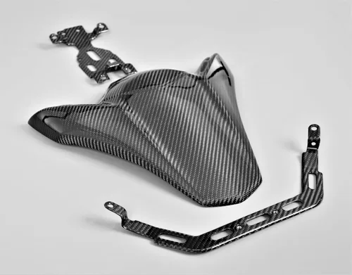 Miniatura 2 de Funda de asiento de fibra de carbono con soportes para Kawasaki Z900 2017-2023