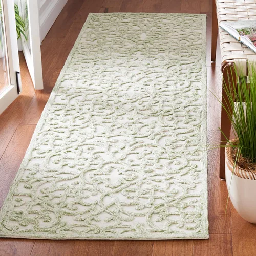 Miniatura 14 de SAFAVIEH Trace Collection - Alfombra decorativa de 2 x 3 pies, marrón y marfil, lana hecha a mano, ideal para zonas de alto tráfico en entrada, sala