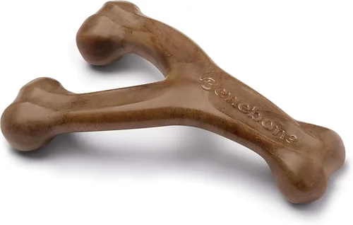 Miniatura 13 de Benebone Wishbone - Juguete masticable duradero para perros masticadores agresivos, tocino real, fabricado en Estados Unidos, mediano
