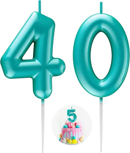 Miniatura 130 de Velas número 2 arcoíris con número 3D de feliz cumpleaños para decoración de fiesta de pastel de cumpleaños, suministros de celebración
