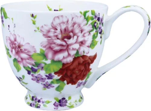 Miniatura 12 de Tazas de café lindas de 16 oz para mujer, tazas lindas de porcelana y hueso, tazas de café, tazas de té para mujeres Mon regalos de cumpleaños