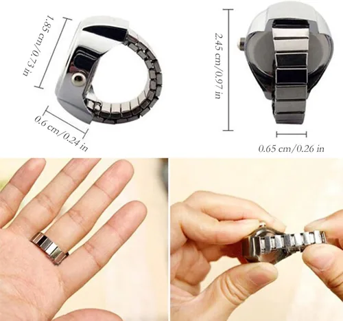 Miniatura 2 de Reloj de anillo inteligente con anillo preciso, reloj de cristal para cumpleaños, Navidad, regalo de San Valentín
