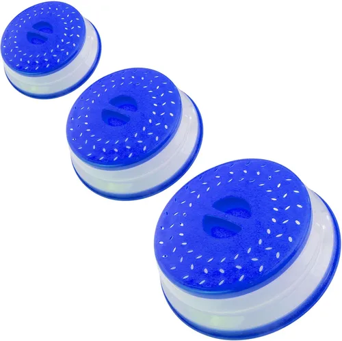 Miniatura 37 de Cubierta plegable contra salpicaduras para microondas, 10.5 pulgadas, apta para lavavajillas, cubierta de placa para microondas con ventilación
