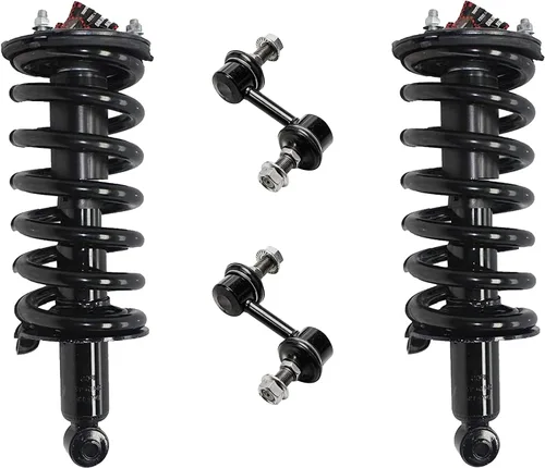 Miniatura 10 de Detroit Axle - Kit de puntales delanteros 2WD para Ford F-150 2005-2008 Lincoln Mark LT 2005-2008, 2 puntales con muelle helicoidal, 2 enlaces