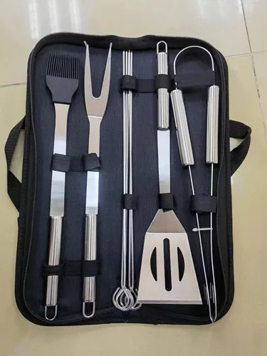 Miniatura 8 de NewlineNY - Kit de herramientas para barbacoa de acero inoxidable (juego de 3 piezas)