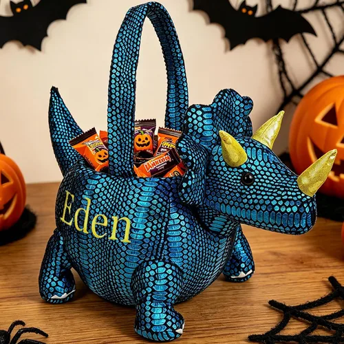 Miniatura 6 de Cesta personalizada para cacería de huevos de Pascua, cesta de unicornio de felpa con nombre impreso (cesta de unicornio con personalización)