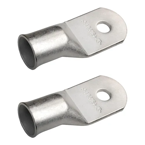 Miniatura 222 de SELTERM 5 piezas terminales de cable de cobre estañado 1/0 AWG perno de 1/2", extremos de cable de batería, terminales de anillo, conectores