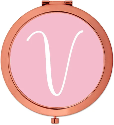 Miniatura 34 de Andaz Press Espejo compacto de oro rosa, regalo de boda de dama de honor, rosa rubor, paquete de 1, despedida de soltera, despedida de soltera, Maid