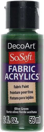Deco Art SoSoft - Pintura acrílica para tela, 2 onzas, color verde oliva