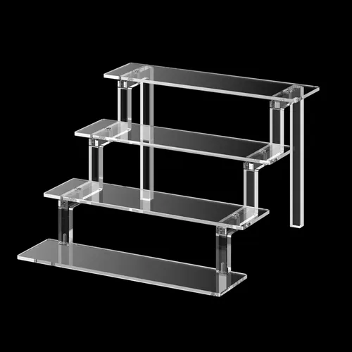 Organizador de perfume para cupcakes, soporte de colonia para hombres, estantes de almacenamiento de acrílico escalonados de 12 pulgadas, soporte de