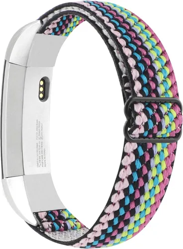 Miniatura 10 de Bandas elásticas ajustables compatibles con Fitbit Alta/Alta HR, correas deportivas de nailon elástico suave y transpirable de repuesto para mujeres