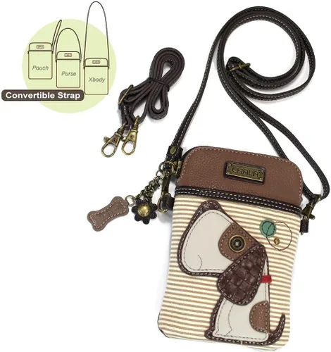 Miniatura 5 de Chala - Bolsa cruzada de piel sintética multicolor con correa ajustable para teléfono celular