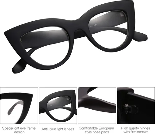 Miniatura 4 de SOJOS Retro Small Vintage Cat Eye Sunglasses for Women Cute Fashion UV400 Sunnies SJ2939
