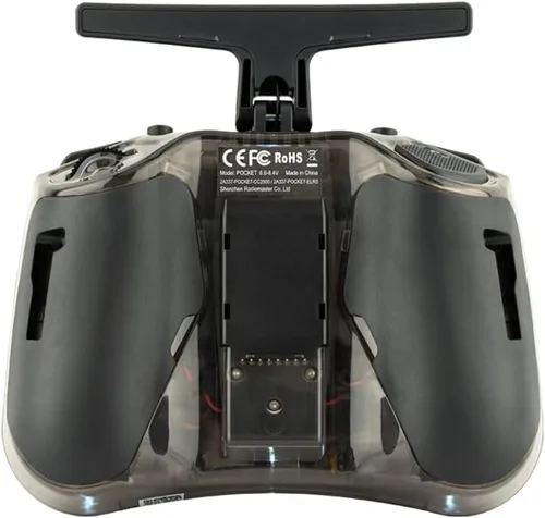 Miniatura 6 de Control remoto portátil de bolsillo RadioMaster Hall Gimbal EdgeTX con luz LED incorporada Modo 2 (Carbón, ELRS)
