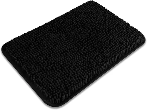 Miniatura 163 de Alfombra de baño pequeña de 12 x 18 pulgadas, lavable y absorbente, antideslizante, alfombra de baño de felpilla gruesa y suave para baño, ducha
