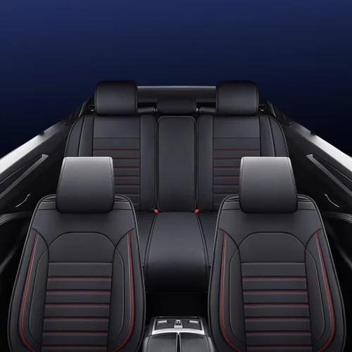 Miniatura 11 de TOMIC Yolanda - Juego completo de 5 fundas para asientos de automóvil, de cuero impermeable, universal, para Nissan Honda Civic CRV Hrv Kia Sorento