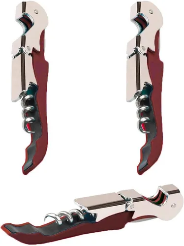 Miniatura 10 de Juego Profesional de Sacacorchos para Camareros, Llave de Vino de Acero Inoxidable Resistente con Bisagras para Camareros de Restaurantes