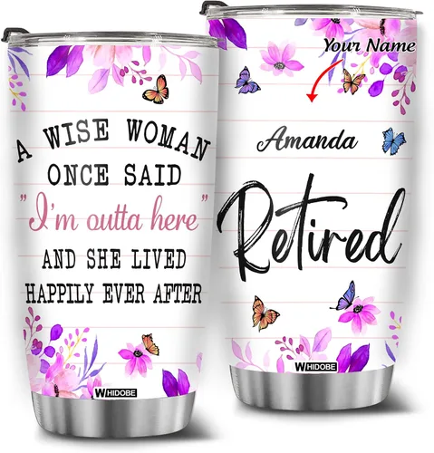Miniatura 24 de WHIDOBE Vaso de jubilado personalizado (4 niños) personalizado para jubilados bajo nueva administración, mira a los nietos para obtener detalles