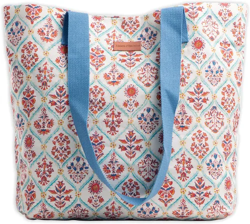 Miniatura 49 de Maison d' Hermine - Bolsa de lona de algodón reutilizable para mujeres, con asa para el hombro, bolsas a granel para compras y viajes