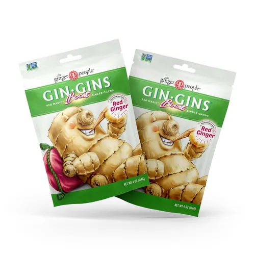 Miniatura 11 de The Ginger People Gin Gins Ginger Gummies - Gomitas dulces de jengibre, antináuseas, 1lb Bolsa