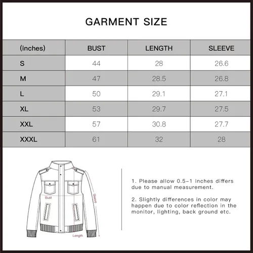 Miniatura 3 de whattry Chaqueta militar de algodón lavado casual para hombre, cortavientos de lona cálida