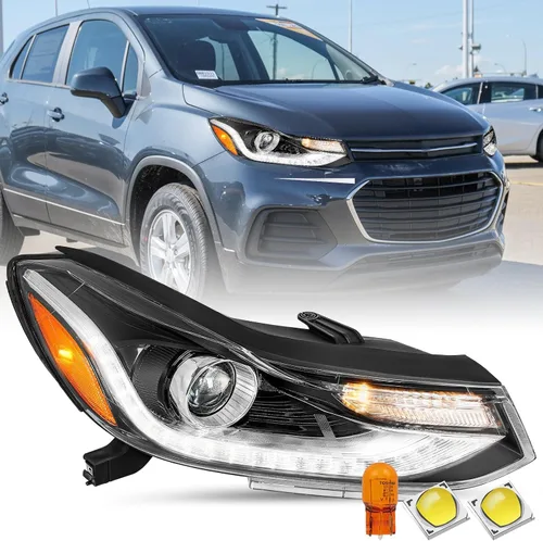 Miniatura 8 de SOCKIR Tipo de Proyector para Chevy Trax 2017-2022 Conjunto de Faros Proyectores con LED DRL Reemplazo Estilo de Fábrica Lado Izquierdo del Lado