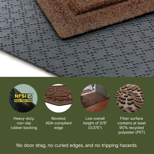 Miniatura 3 de Alfombra de la colección Boxwood de Bungalow Flooring, Café Oscuro Marrón Oscuro