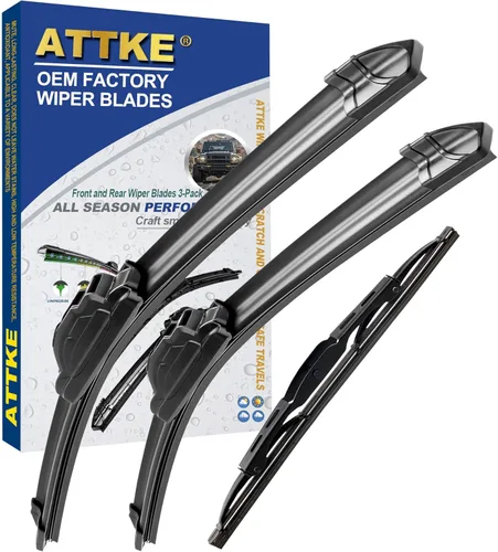 Miniatura 18 de ATTKE Limpiaparabrisas trasero para Hyundai Accent 2012-2019/Jeep Compass 2017-2019/Jeep Grand Cherokee 2014-2020/Kia Rio 2012-2019/Soul 2010-2019