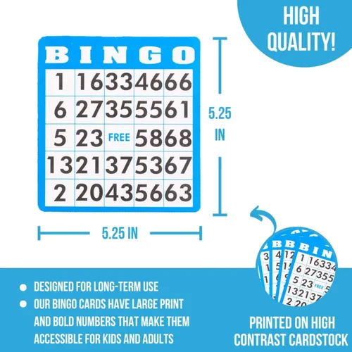 Miniatura 5 de Juego de Bingo Deluxe Regal para Adultos y Niños - Incluye Jaula de Rueda de 8 Pulgadas, 75 Bolas, Tablero Principal, 50 Tarjetas y Fichas Coloridas